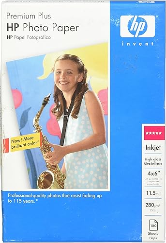 HP Papel fotográfico Premium Plus (Q5431A, 4x6, 100 hojas)
