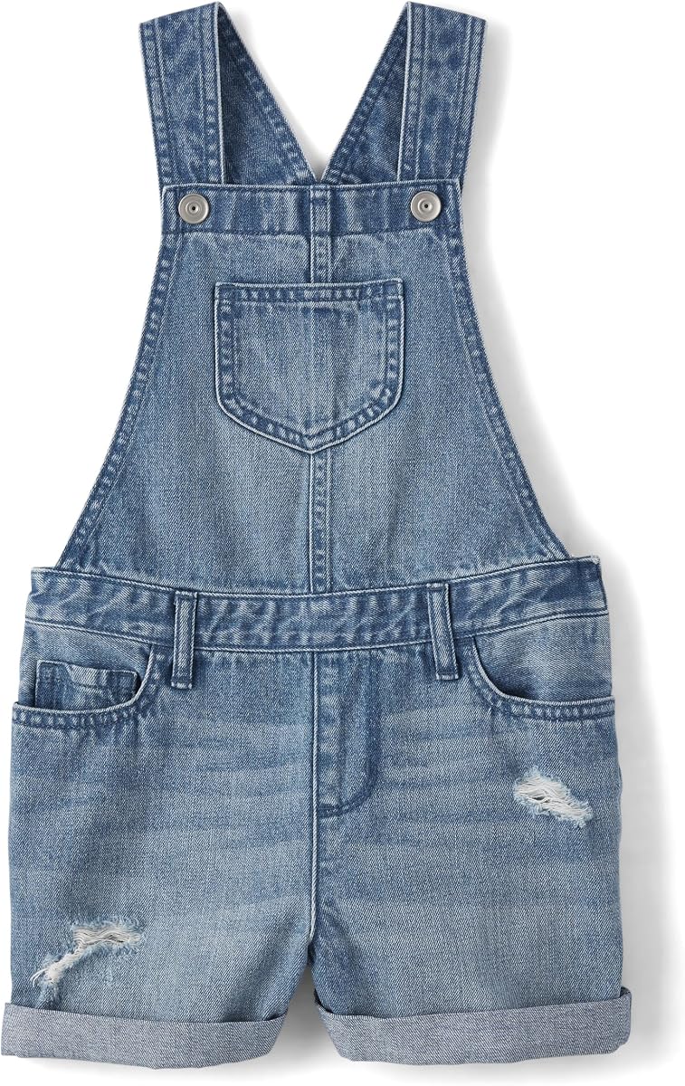 The Children'S Place Girls Denim Shortall Overalls