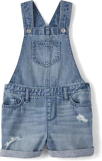 The ChildrenS Place Girls Denim Shortall Overalls