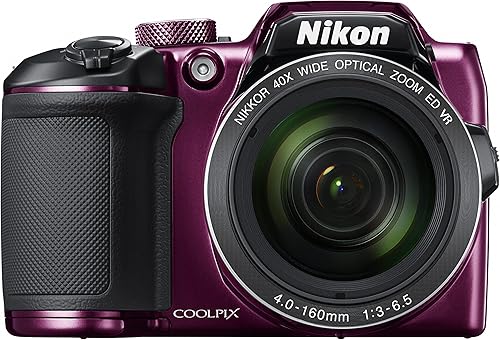 Nikon COOLPIX B500 Cámara digital con zoom óptico de 16MP 40x con Wi-Fi incorporado - (ciruela) - (versión internacional)