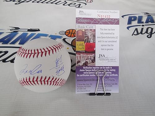 Atsunori Inaba Signed in English AND Japanese Official Major League OML Baseball JSA COA Yakult Swallows Hokkaido Nippon-Ham Fighters