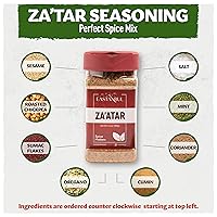 Vista 6 de Eastanbul Juego de zumac y zaatar, especias de zumac de 6.4 onzas y especias Zaatar de 6.4 onzas, paquete doble, dúo esencial, condimento Za'atar