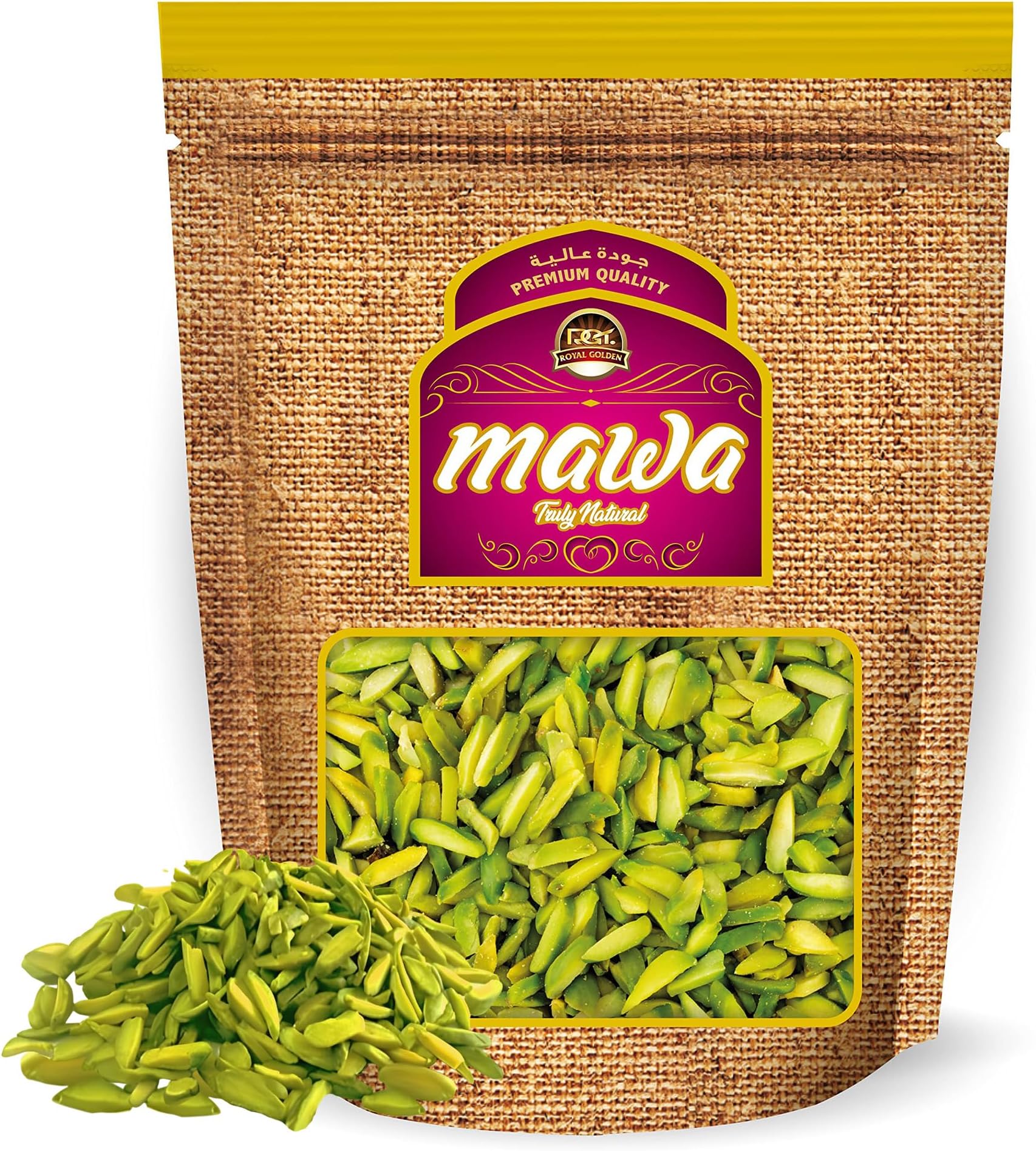 Pistachios Slivered 100g | Ideal for Snacking or for Cooking and Garnishing | Ready to Eat Snack | Plant Protein | Keto Friendly | Gluten Free | Resealable Zipper Pouch