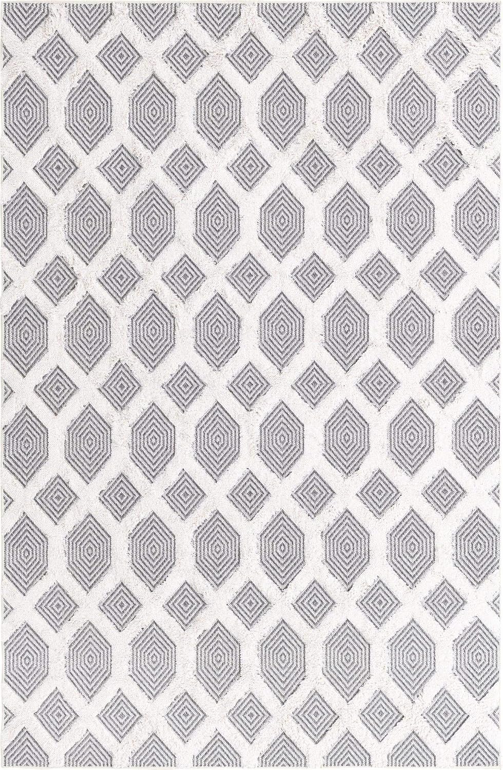 Rugs.com Sabrina Soto Casa Collection Rug – 5' x 8' Gray High Rug Perfect for Bedrooms, Dining Rooms, Living Rooms