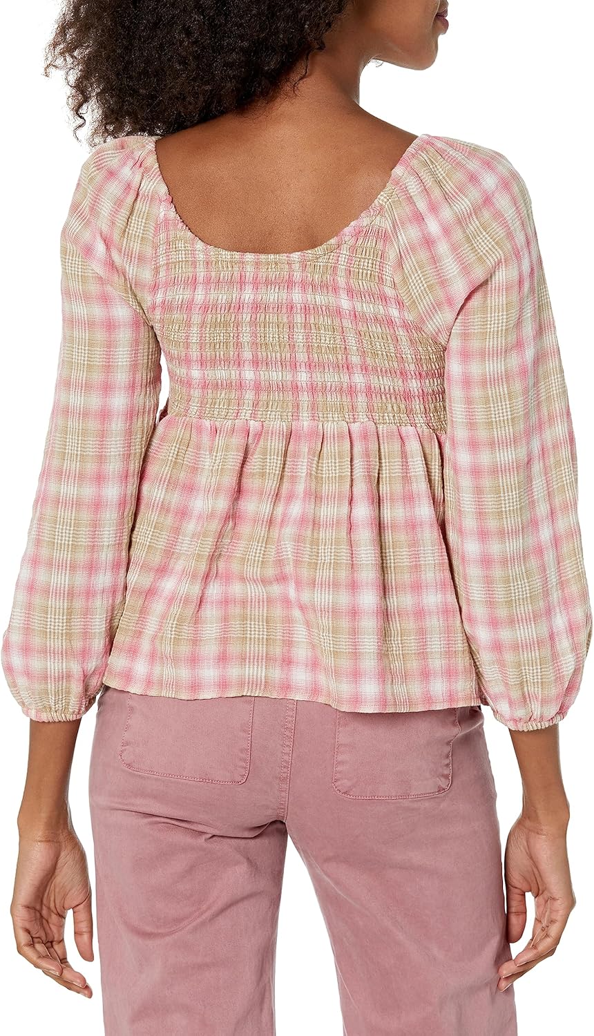 Tommy Hilfiger Women's Plaid Peplum Blouse - Image 2