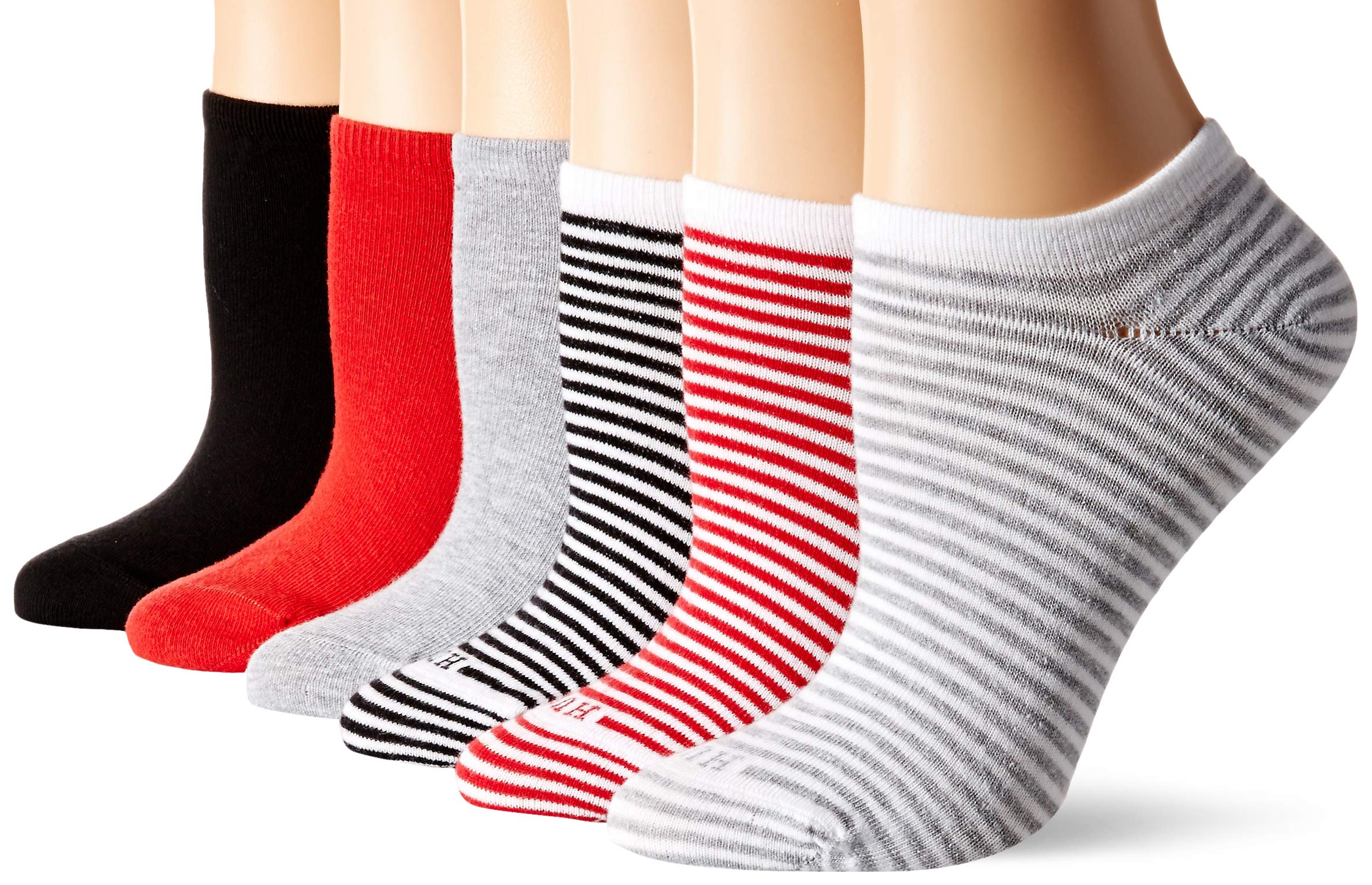 hue Women's Cotton Liner No-Show Sock, 6-Pack-picture-20