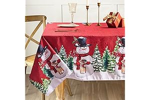 Celebrate the Holidays with Our Charming Snowman Tablecloth