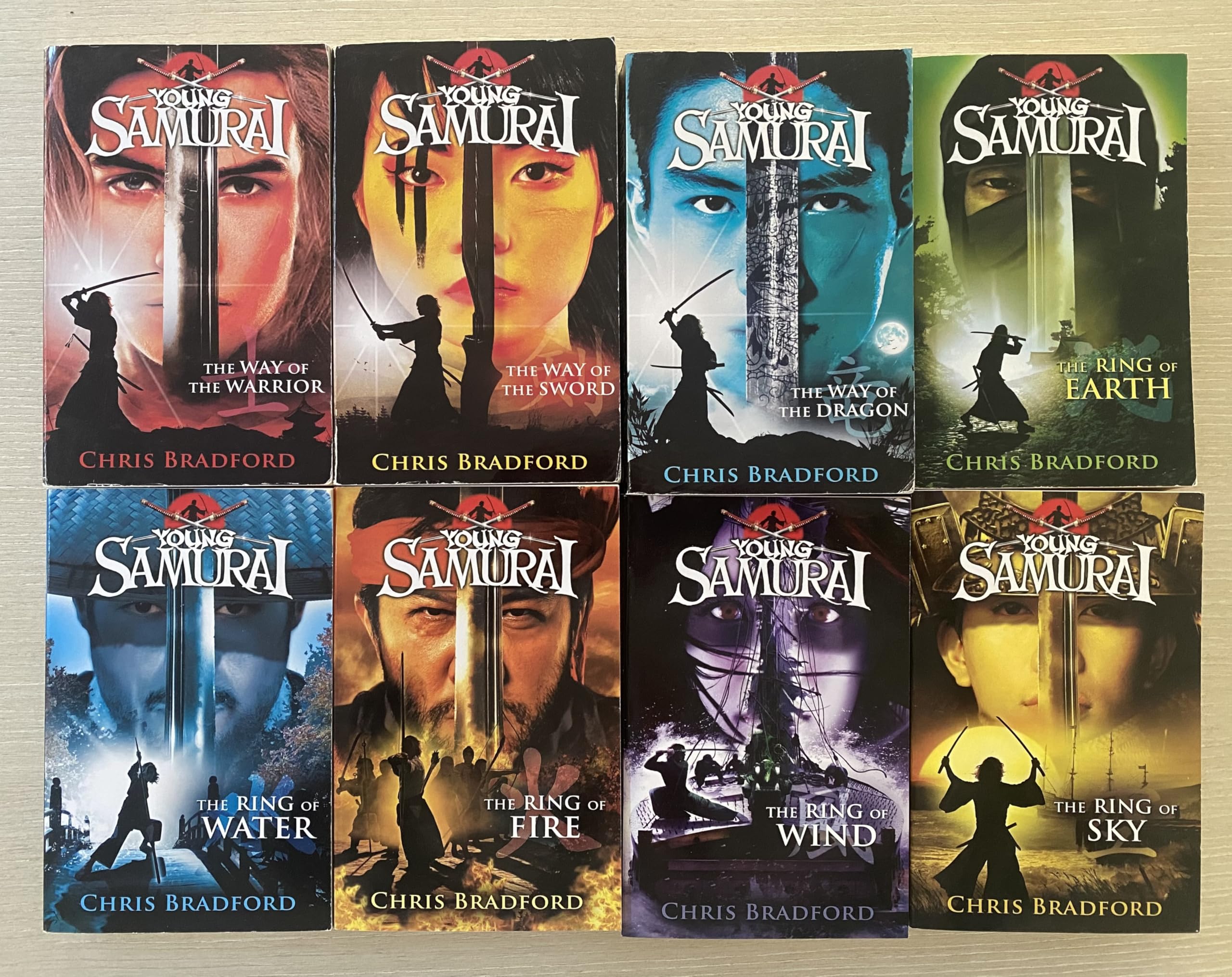 Young Samurai Series 8 Books Collection Set Pack(The Way of the Warrior, Way of the Sword, Way of the Dragon, The Ring of Earth, The Ring of Water, The Ring of Fire, The Ring of Wind, The Ring of Sky)