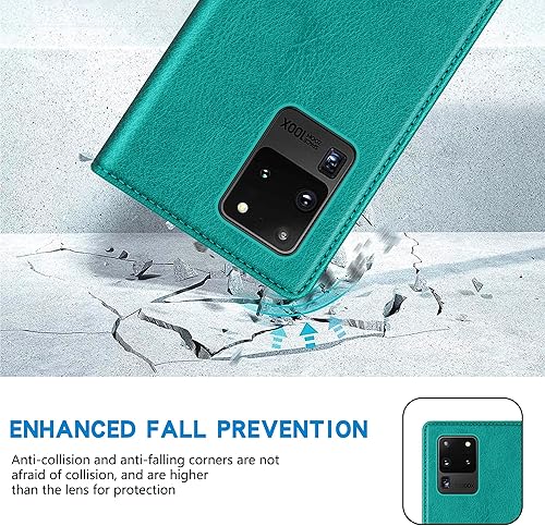 Miniatura 234 de ZZXX Funda tipo cartera para Samsung Galaxy S20 con bloqueo RFID, soporte de ranura para tarjetas, funda protectora de cuero magnético fuerte