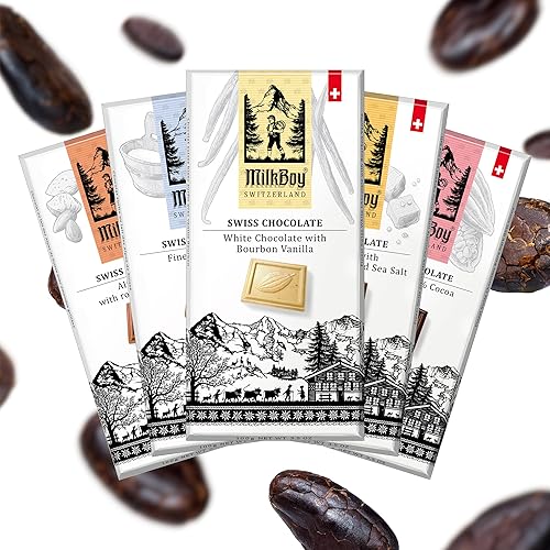 Miniatura 4 de Milkboy - Barras de chocolate Swiss Gourmet - Barras de chocolate con leche - Chocolate negro - Barra de chocolate blanco - Variedad de chocolate