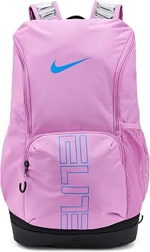 Nike, Unisex, Varsity Elite Backpack 32L, Light Magenta/Black/Light Photo Blue, One Size