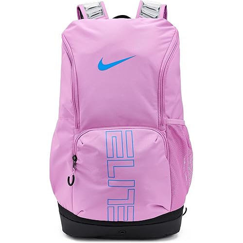 Nike, Unisex, Varsity Elite Backpack (32L), Light Magenta/Black/Light Photo Blue, One Size