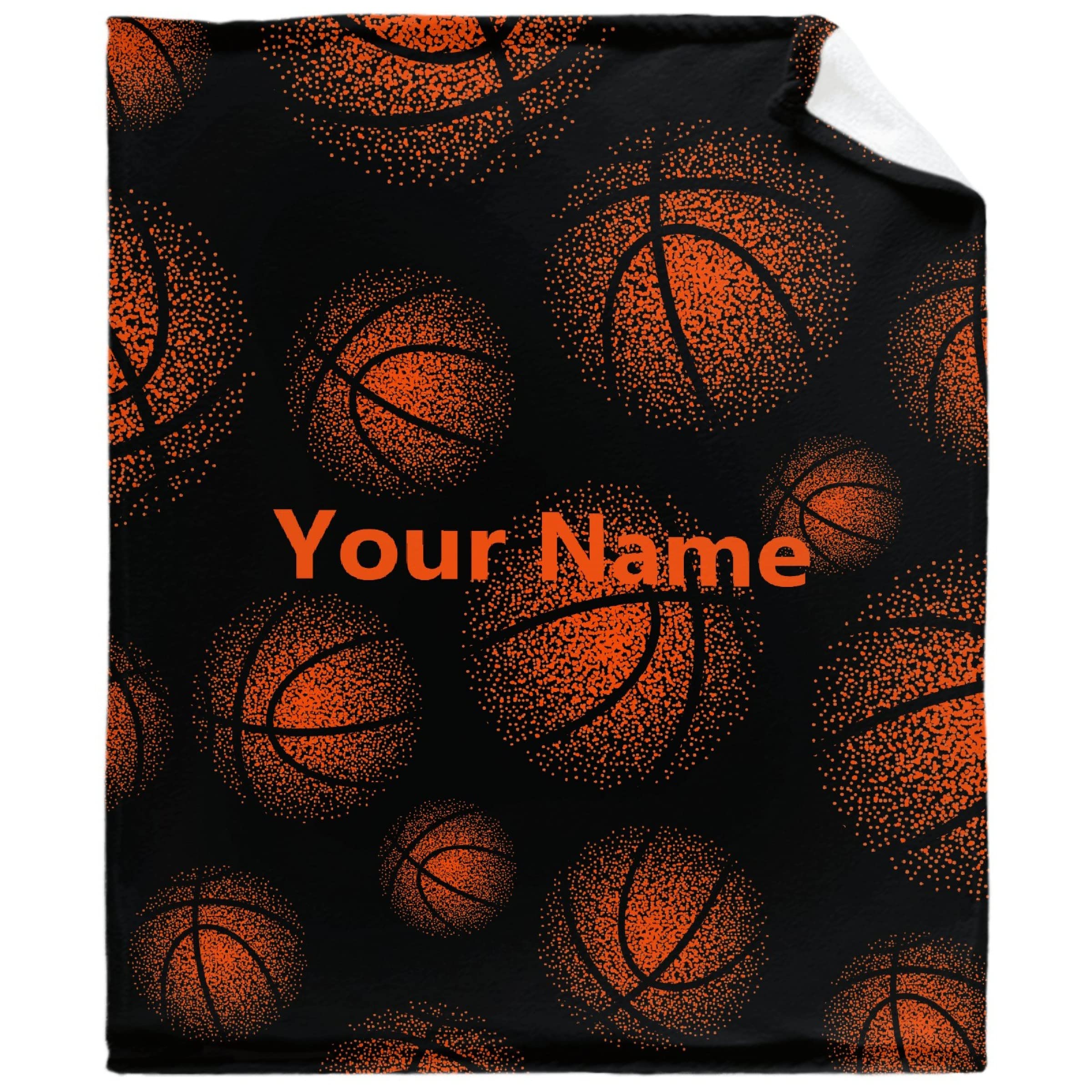Custom Basketball Blanket,Personalized Basketball Gifts for Boys Girls, Ultra Soft Customized Throw Bed Quilt Decor Couch Sofa Bedroom, 30"x40" for Pets