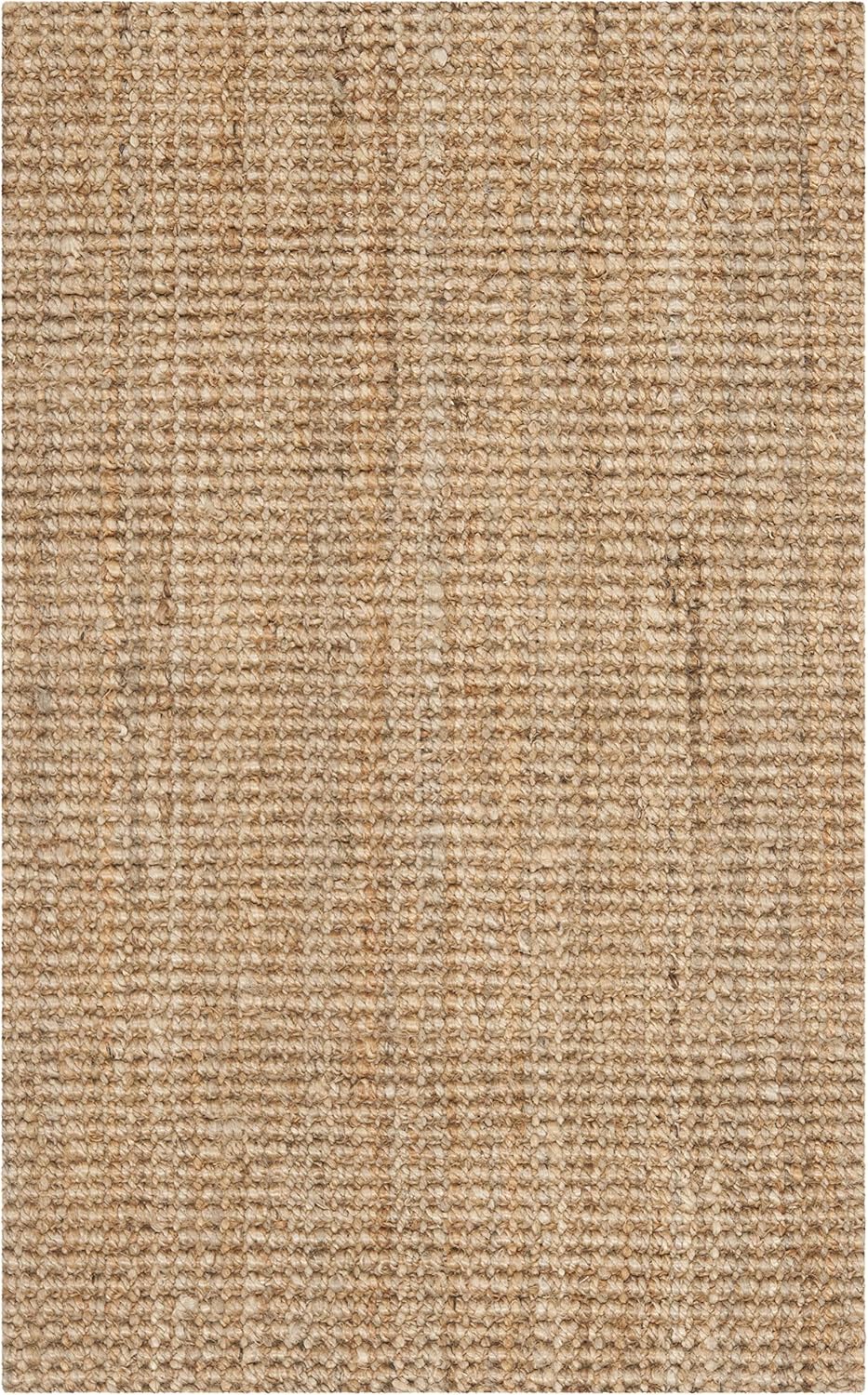 SAFAVIEH Natural Fiber Collection Accent Rug - 2'3" x 4', Natural, Handmade Farmhouse Jute, Ideal for High Traffic Areas in Entryway, Living Room, Bedroom (NF730C)