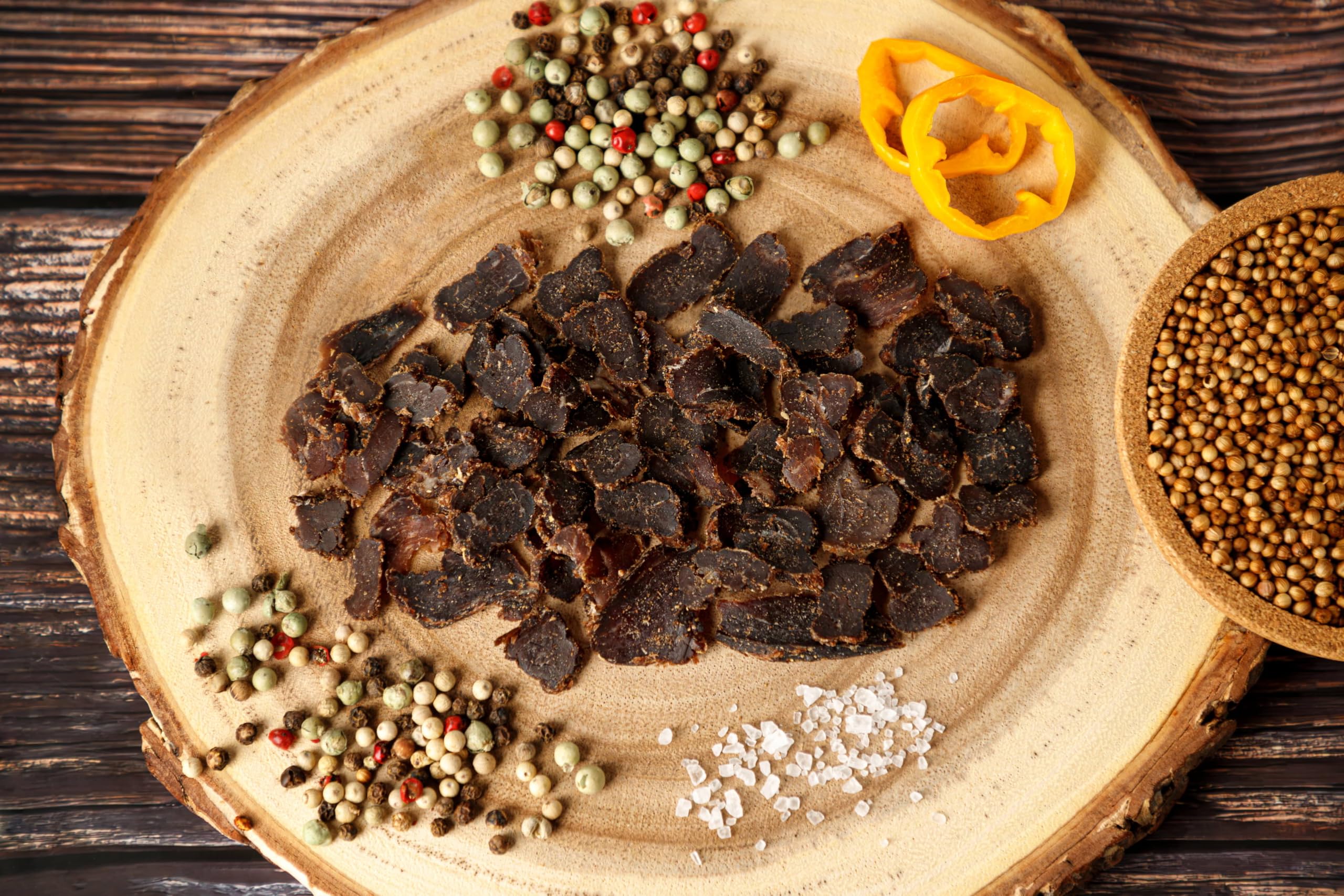 Craftsman Biltong Trockenfleisch Probierpack | Beef Jerky Mix Set aus Deutschland - Bayern | Ohne Zucker | 100% Rindfleisch | Rezept aus Namibia Afrika (5 x 50g (250g))