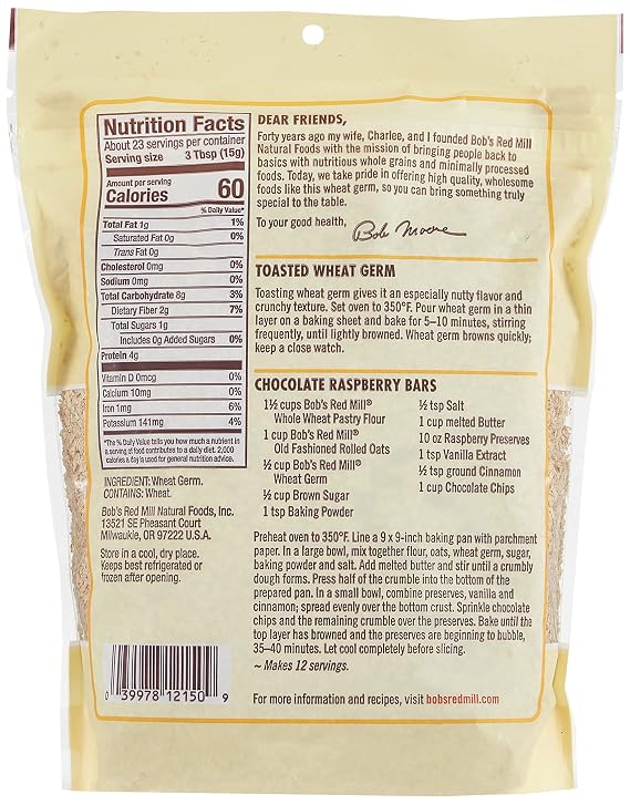 Bob's Red Mill Wheat Germ, 12 Ounce