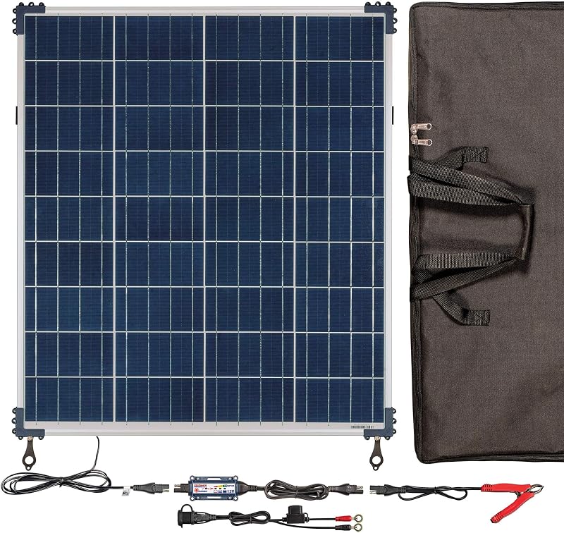 Kit carregador e mantenedor solar OptiMate 80 W para bateria 12 V TM-523-8TK