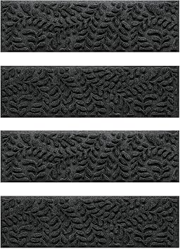 WaterHog Boxwood Indoor Outdoor Stair Treads, All-Weather Stair Runner