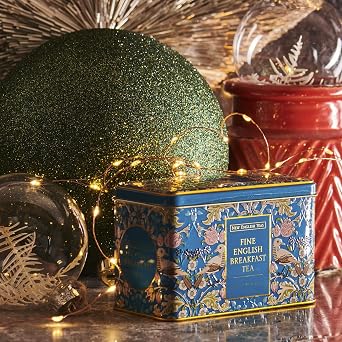 New English Teas Song Thrush Tea Tin with 40 English Breakfast Tea Bags