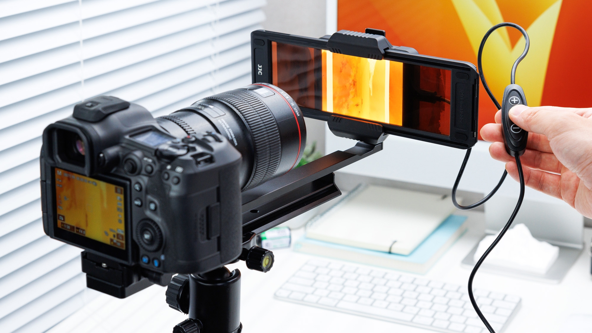 Film Digitizing Adapter Set JJC FDA-S2 for 35mm & 120 Film - LED Backlight, Adjustable Slider, Digital Converter for Cameras Film Digitizing Adapter Set JJC FDA-S2 for 35mm & 120 Film - LED Backlight, Adjustable Slider, Digital Converter for Cameras