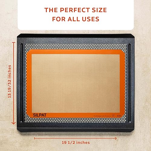 Miniatura 3 de Silpat Alfombrilla de silicona antiadherente de alta calidad, 34 hoja, color crema