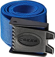 Cressi Kos Nylon Weight Belt for Freediving & Spearfishing - Quick-Release Hard Plastic Buckle, 60 Inch Durable Design