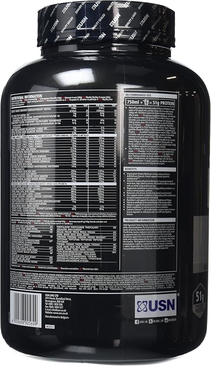 USN Hyperbolic Mass All-In-One Gainer Shake Powder, Chocolate, 2 kg