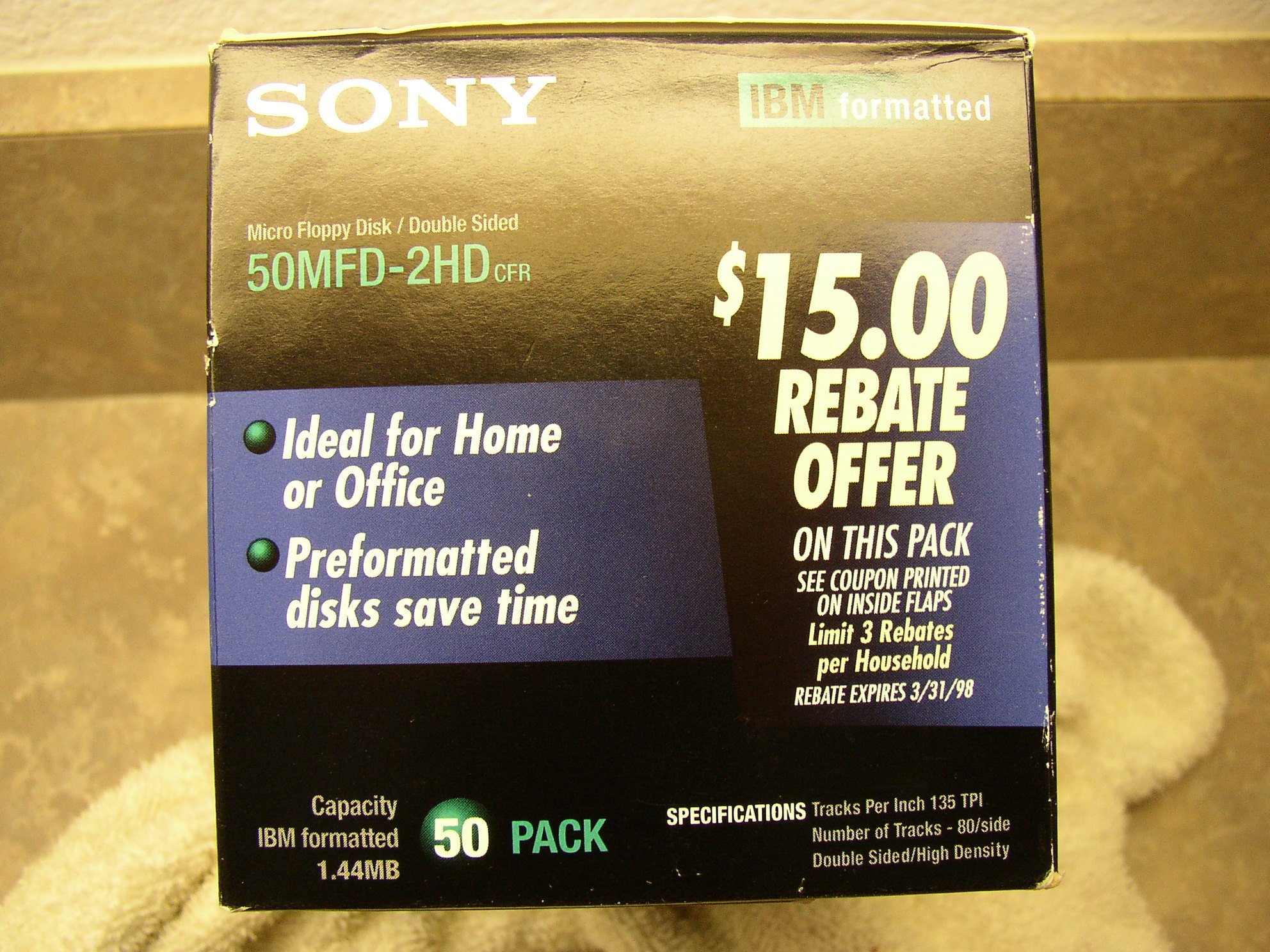 Amazon.co.jp: Sony 1.44 MBフロッピーディスク( 50-pack