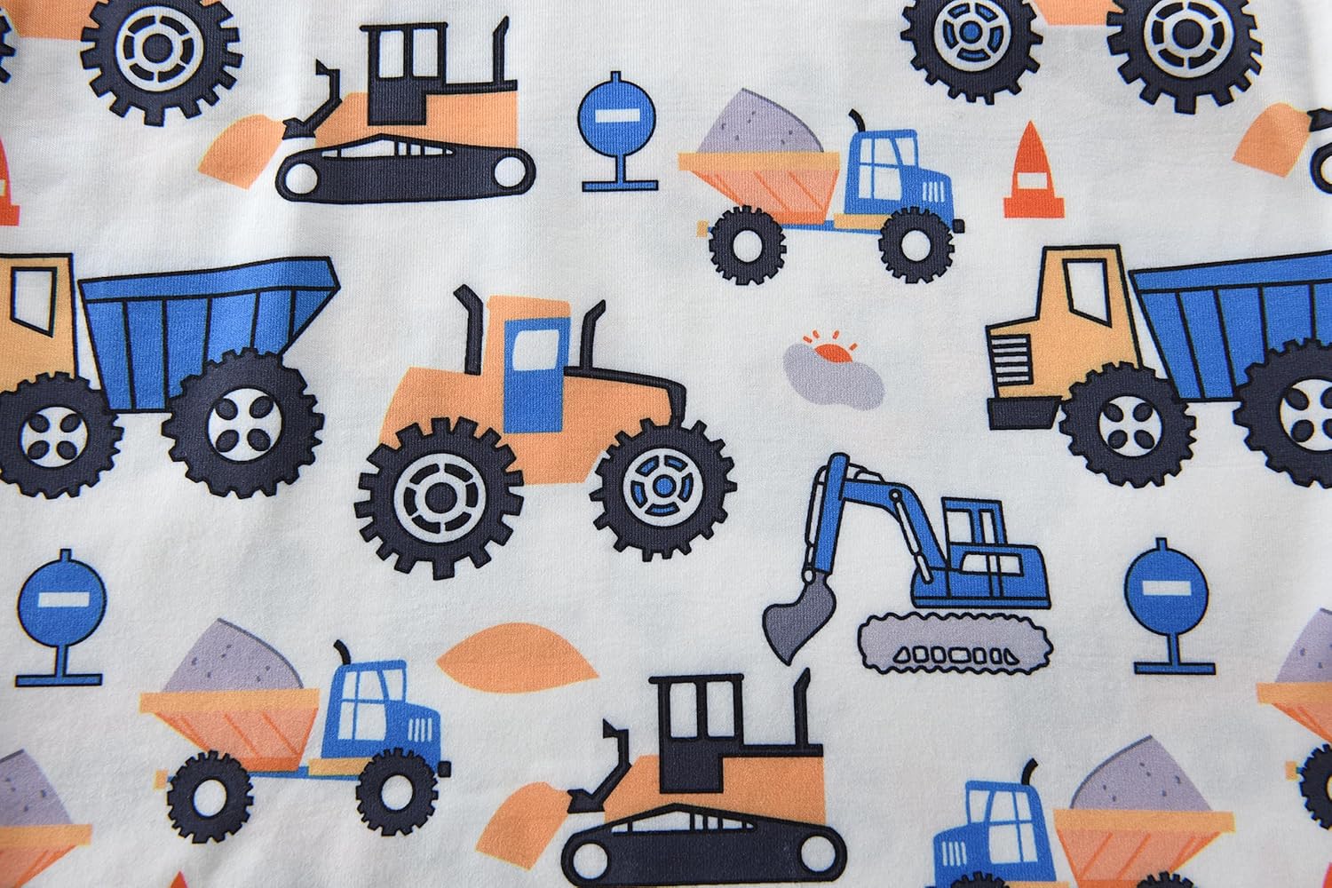 Little Hand Boys Allover Prints Pajamas 2 Pieces Long Sleeve Jammies Set Toddler Pjs Sleepwear Size 2-8 Years - Image 4