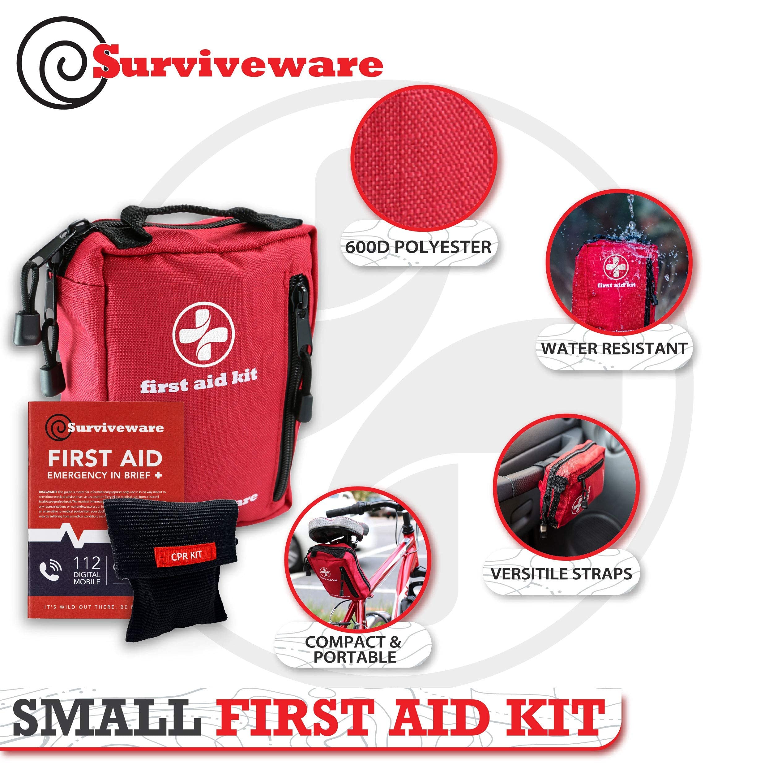Surviveware Comprehensive Premium First Aid Kit Emergency Medical Kit