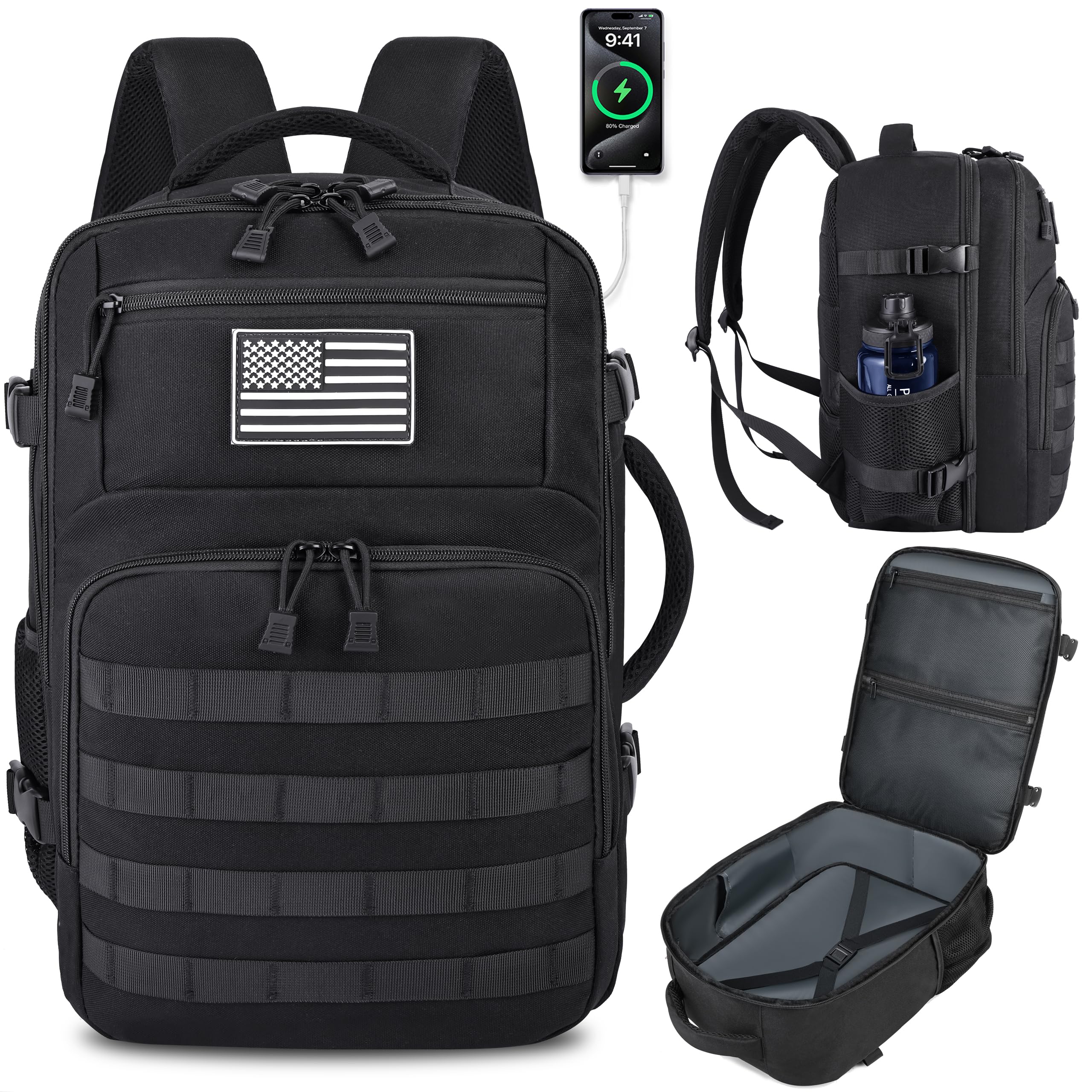 TSA Approved Personal Item Backpack Under Seat Carry On Travel Laptop Bag