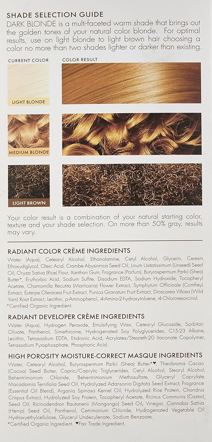 Shea Moisture Nourishing Hair Color Kit, Dark Blonde