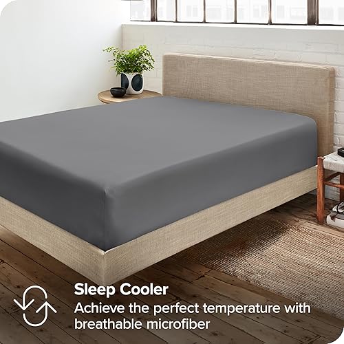 Miniatura 6 de Bare Home - Sábana bajera ajustable, paquete de 2 unidades y 5 unidades