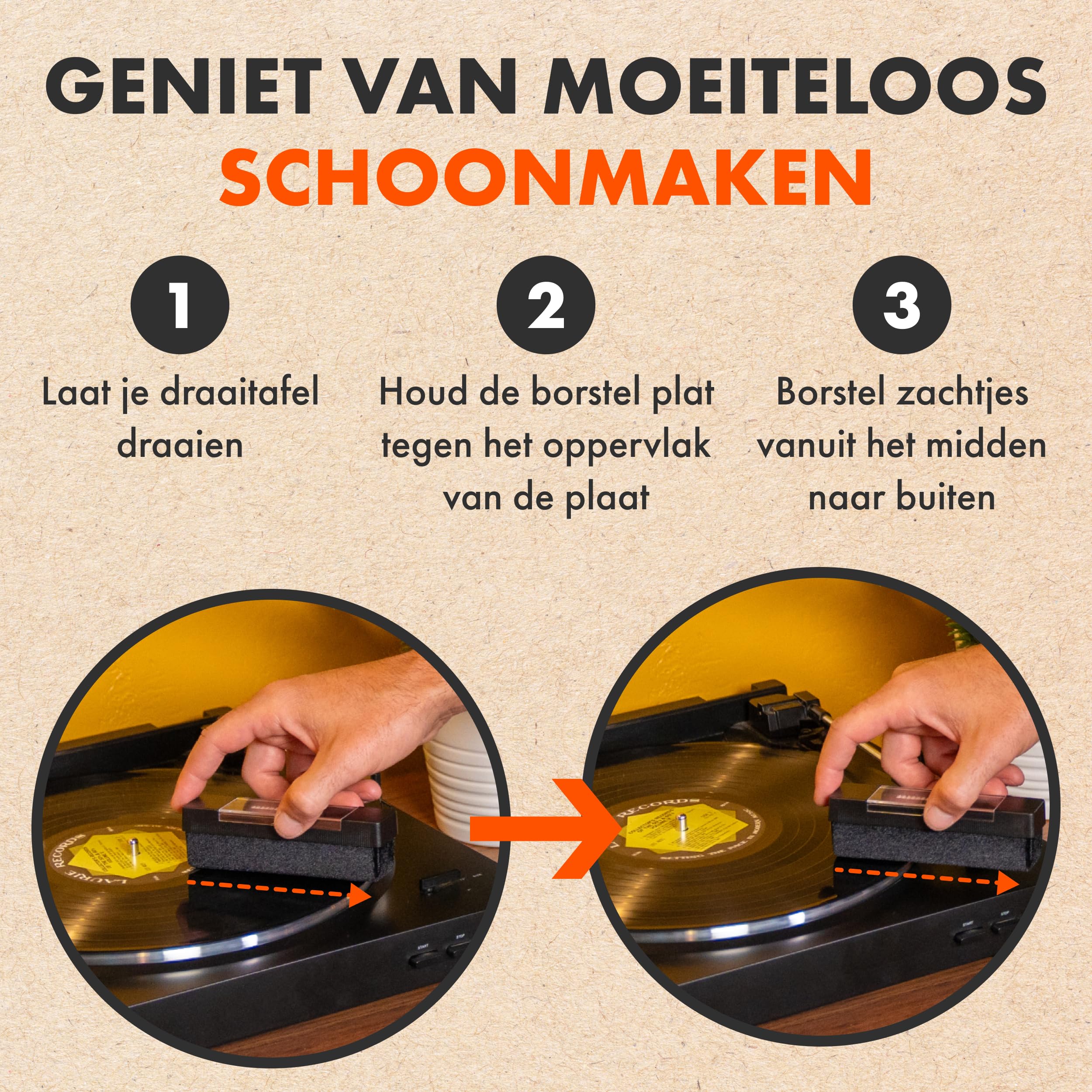 Vinyl reinigingsset | Knosti Accessoires