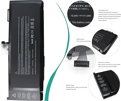 Miniatura 3 de A1321 A1286 - Batería para portátil MacBook Pro de 15 pulgadas (versión media de 2009 y 2010) MB985 MB985LL/A MB986 MB986LL/A MB986J/A MC118