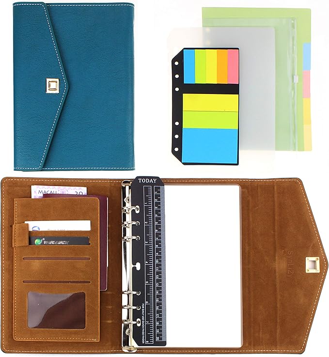 SynLiZy A5 PU Leather Personal Organizer Undated Planner 7