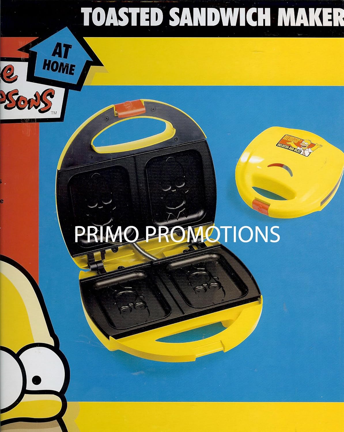 Simpson Yellow and Red Sandwich Toaster Amazon.co.uk Home & Kitchen