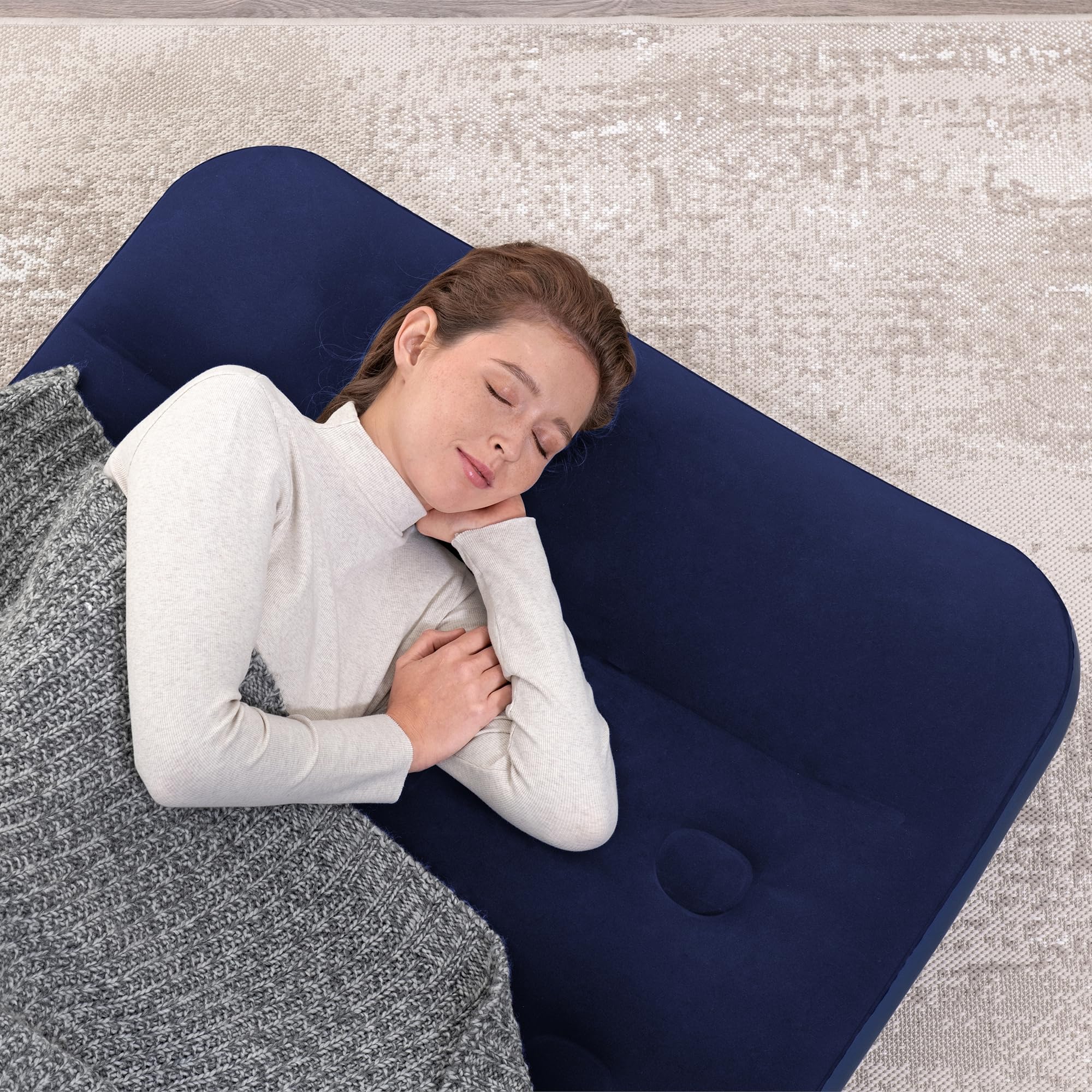 Bestway Materasso ad aria per letto matrimoniale, 28 cm, con pompa a pedale integrata