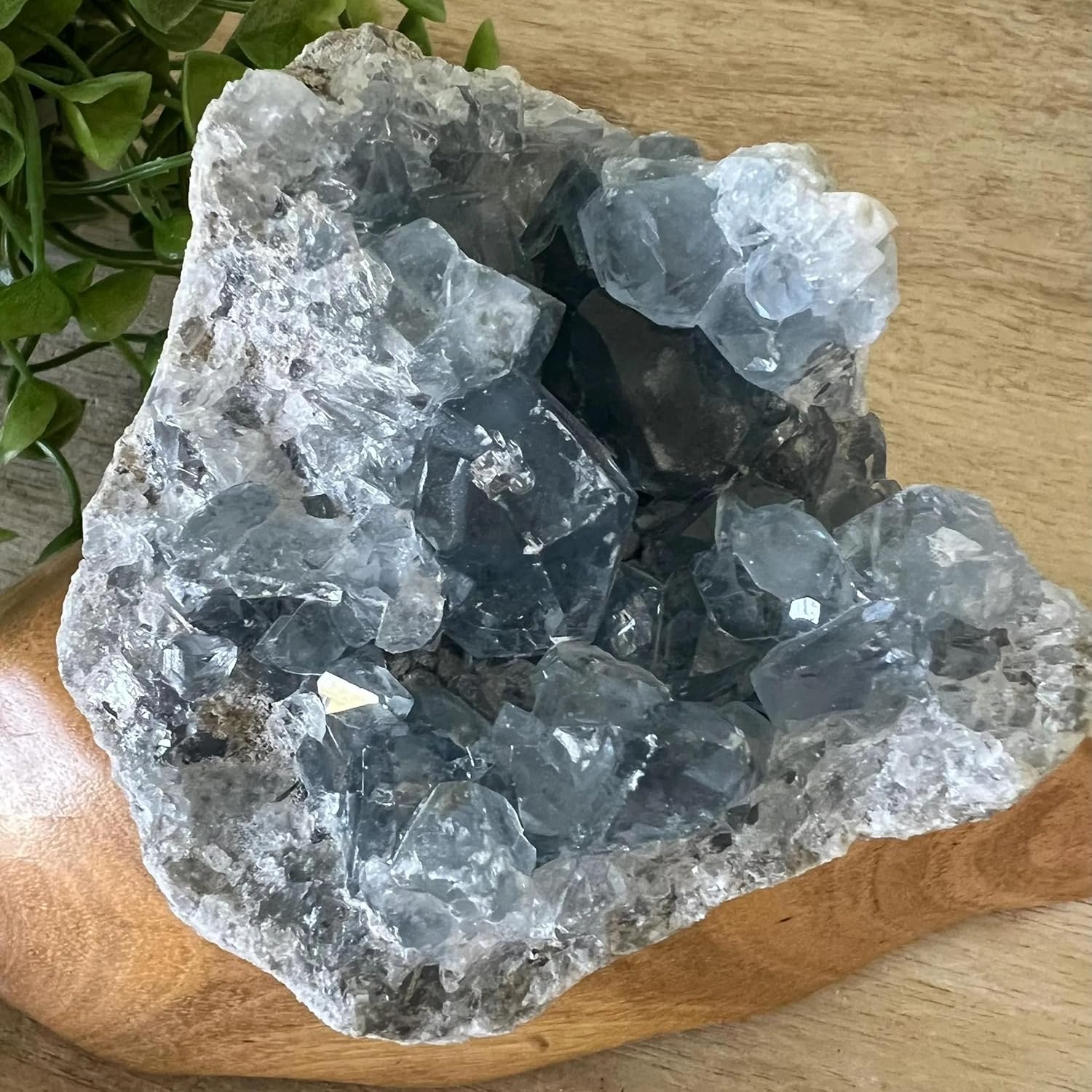 400-4000g Natural Celestine Cluster, Blue Crystal Cave, Home Office Decoration, Crystal Healing, Feng Shui Decoration, Spiritual Balance (3000-4000g)