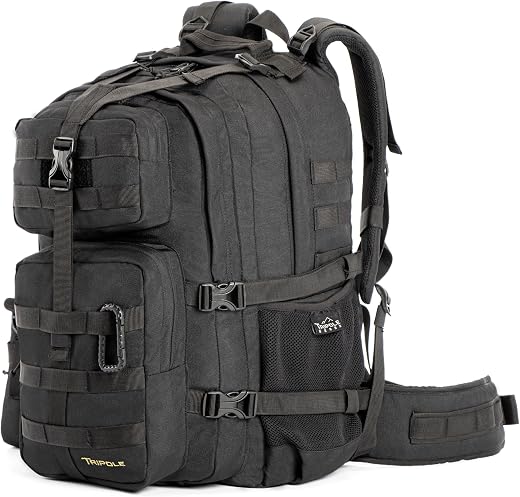 Tripole Alfa 45 Litres Military Tactical Backpack and Rucksack with Detachable Sling Bag | Rain Cover | 3 Year Warranty