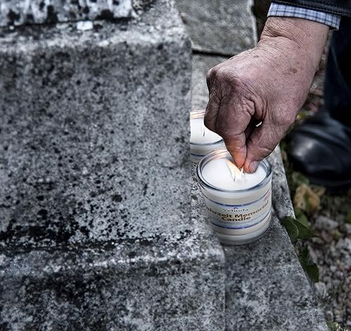 Miniatura 3 de Yehuda, Yahrzeit - Vela conmemorativa, vaso de vidrio (paquete de 24) velas de 24 horas, velas Yom Kippur, perfectas para apagones, tormentas y