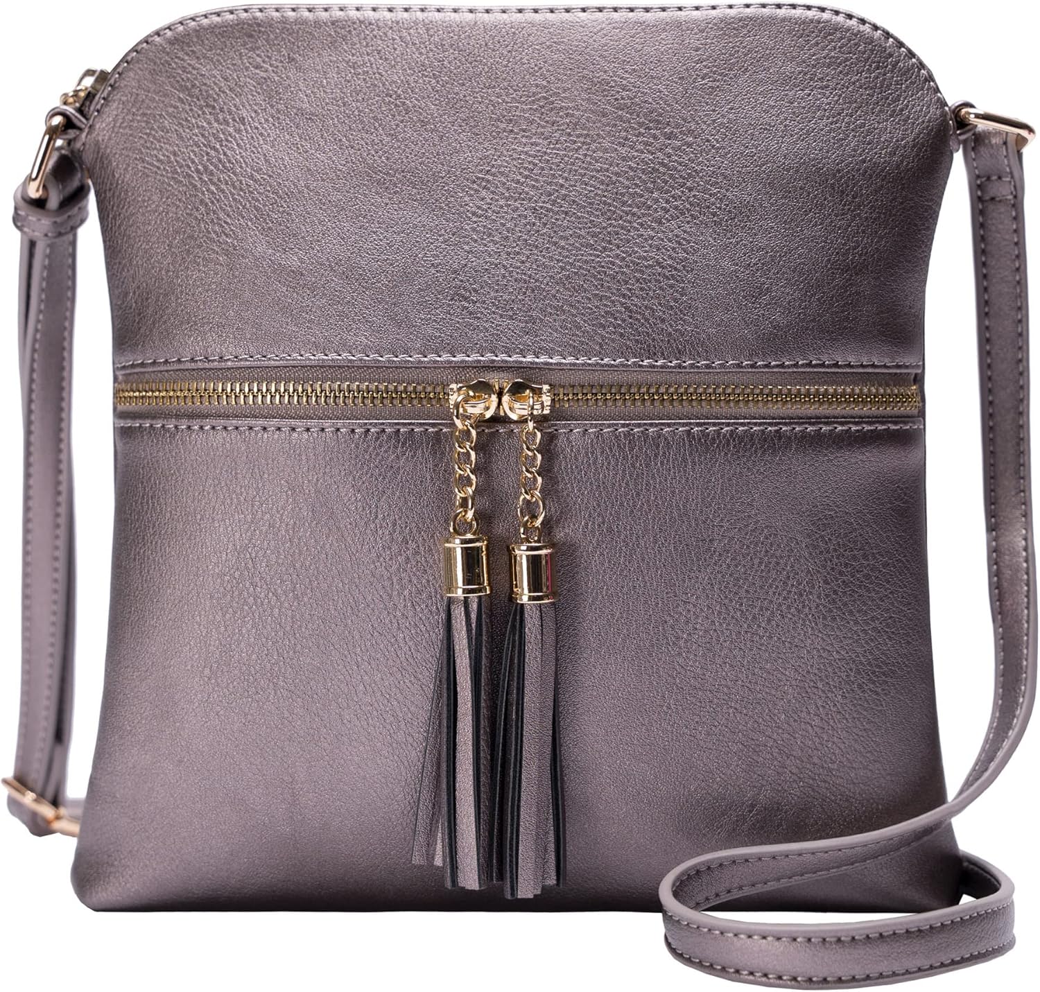 Solene Womens Lightweight Medium Crossbody Purse with Tassel, Perfect Size Crossbody Bags for Daily Use, travel