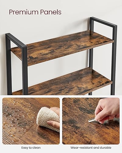 Miniatura 56 de VASAGLE Estantería de 6 niveles, estantería con marco de acero, estante para libros para sala de estar, oficina en casa, estudio, 11.8 x 26 x 73.2