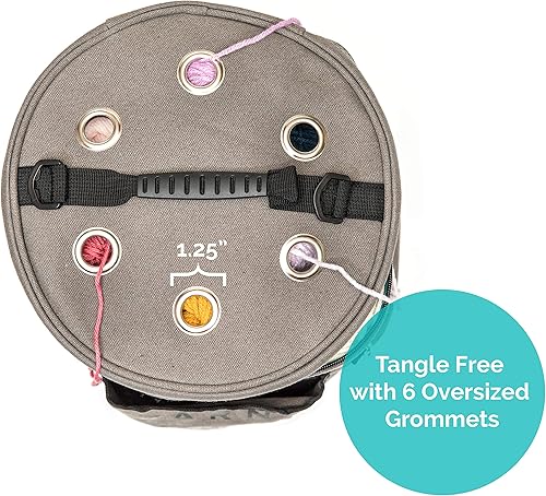 Miniatura 5 de Yarn Boss Bolsa de hilo - Viaja con hilo y suministros de tejer - Almacenamiento de hilo para organizar múltiples proyectos y mantener tu hilo