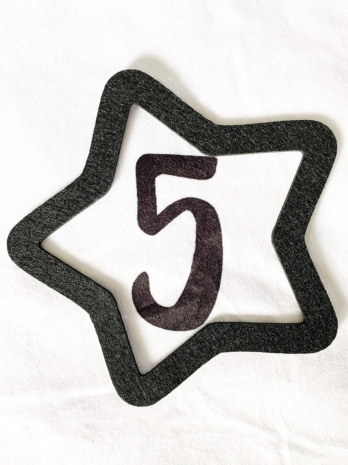 Milestone Marker Set Square Circle Star and Arrow Felt Black