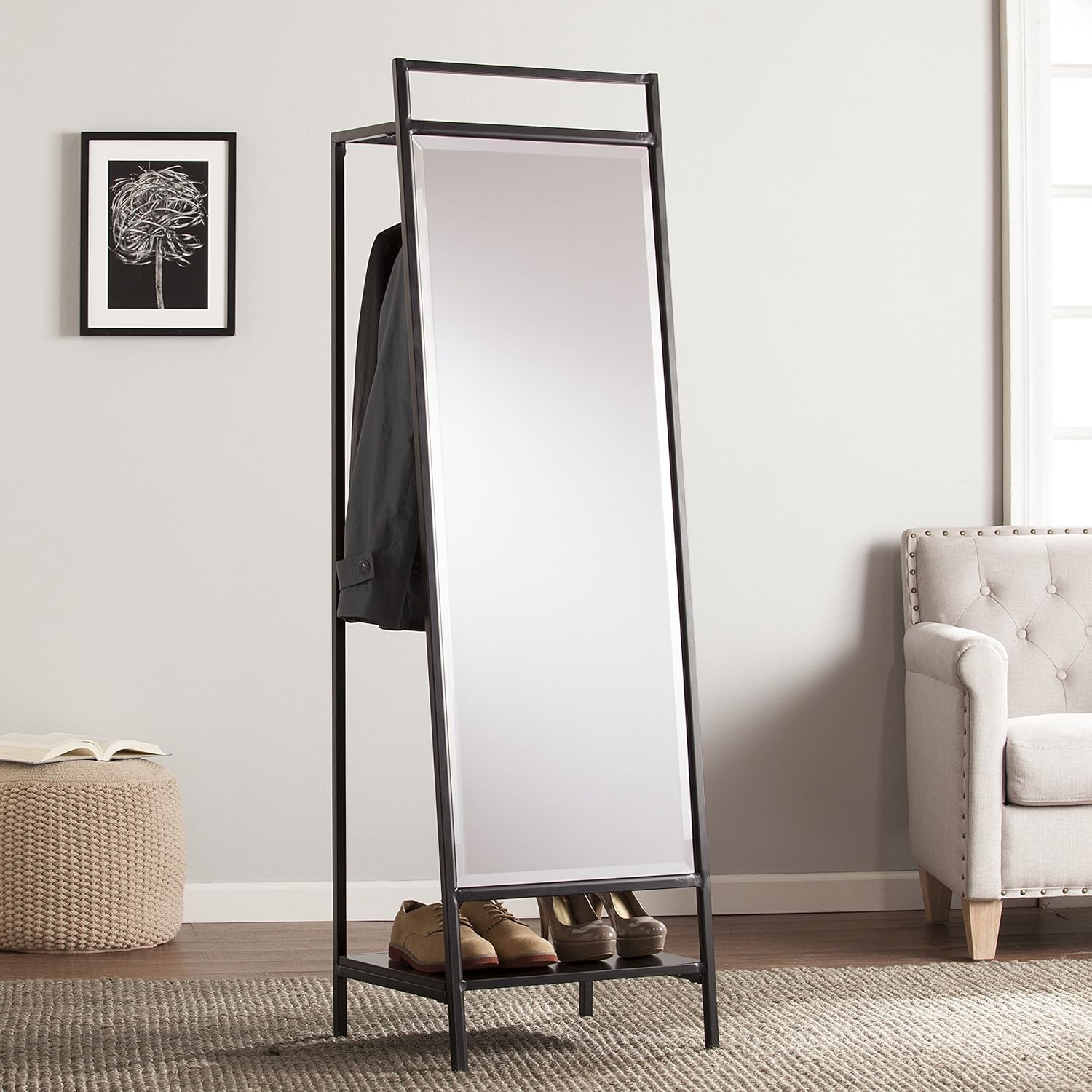 Amazon.com: FurnitureMaxx Drakon Mirror Hidden Coat Rack : Home & Kitchen
