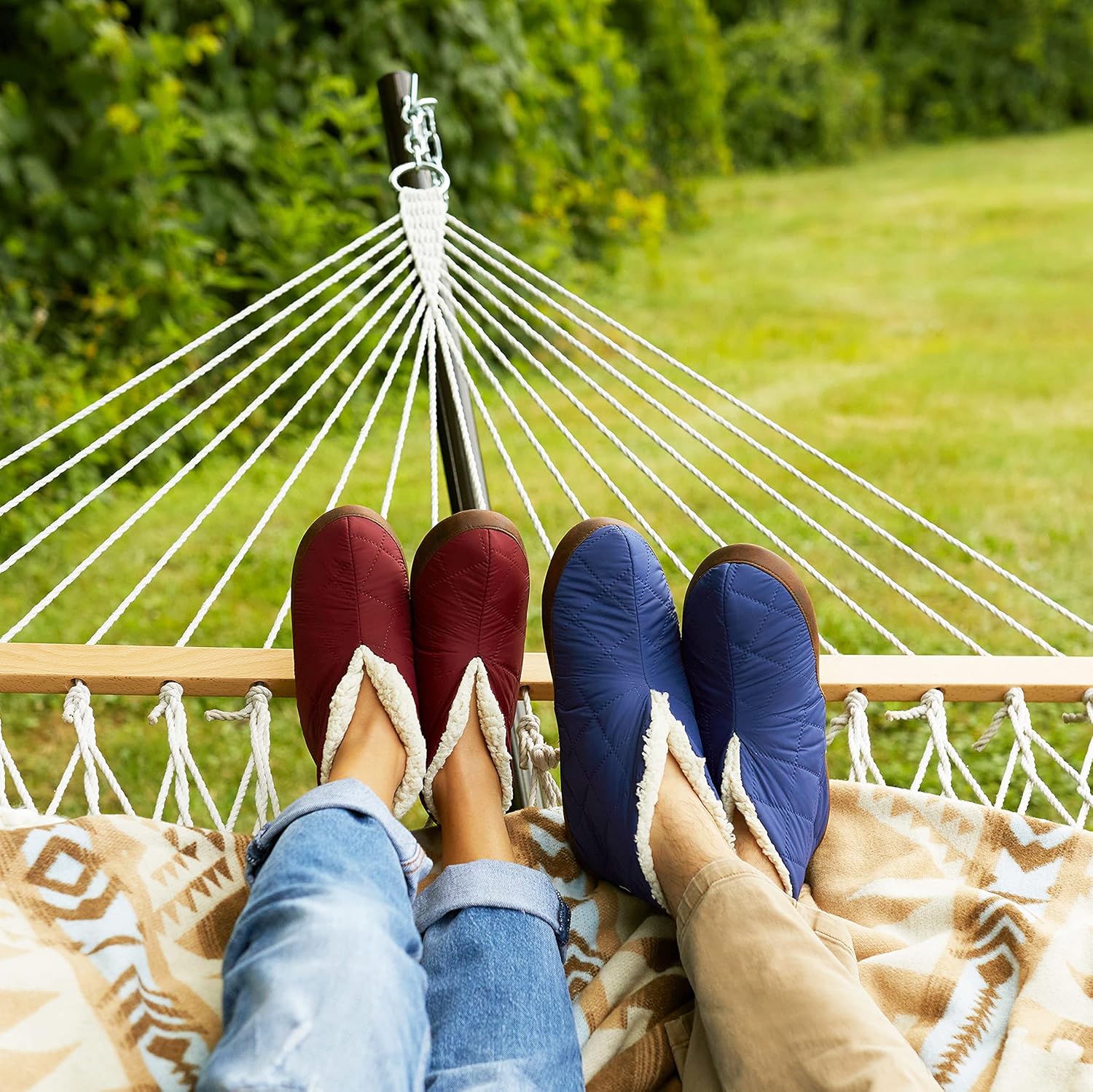 Dearfoams Men's Heritage Warm Up Bootie - Image 6