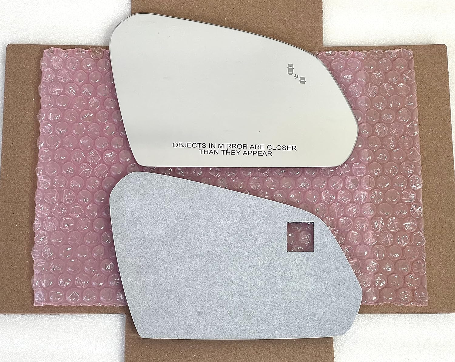 Blind Spot Convex Mirror Glass with Full Size Adhesive for 2015-2019 Hyundai Sonata Passenger Side View Right RH