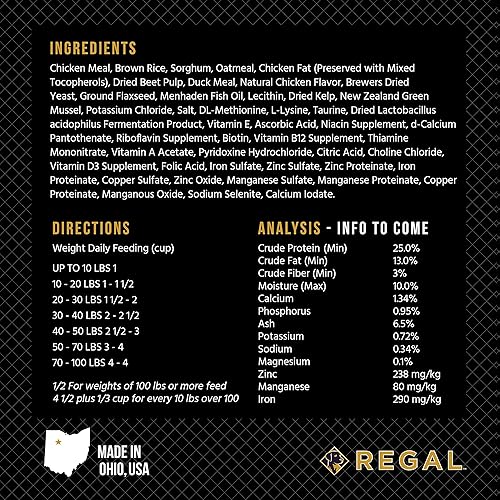 Miniatura 8 de Regal Pet Foods Receta de granja para adultos (pollo y pato), alimento seco de grano entero totalmente natural, cocido a fuego lento, para todas las