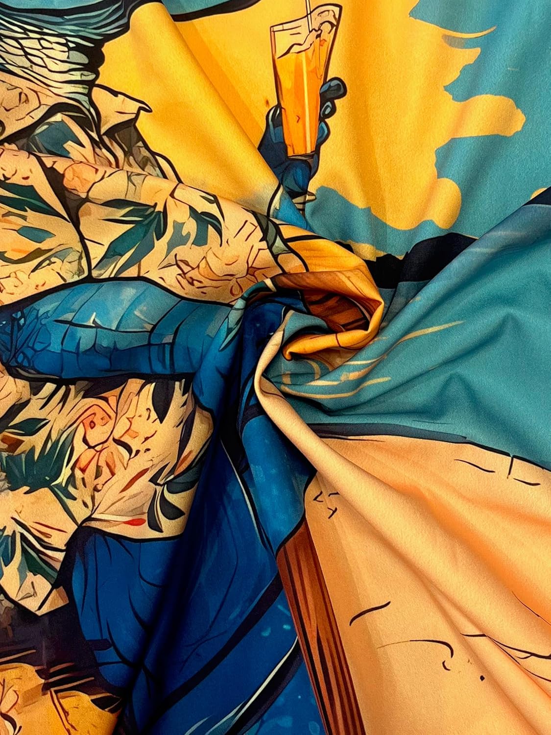 Men's Hawaiian Shirt,Ocean Print Shirt, Funny Short Sleeve Button Down,Regular Fit - Image 7